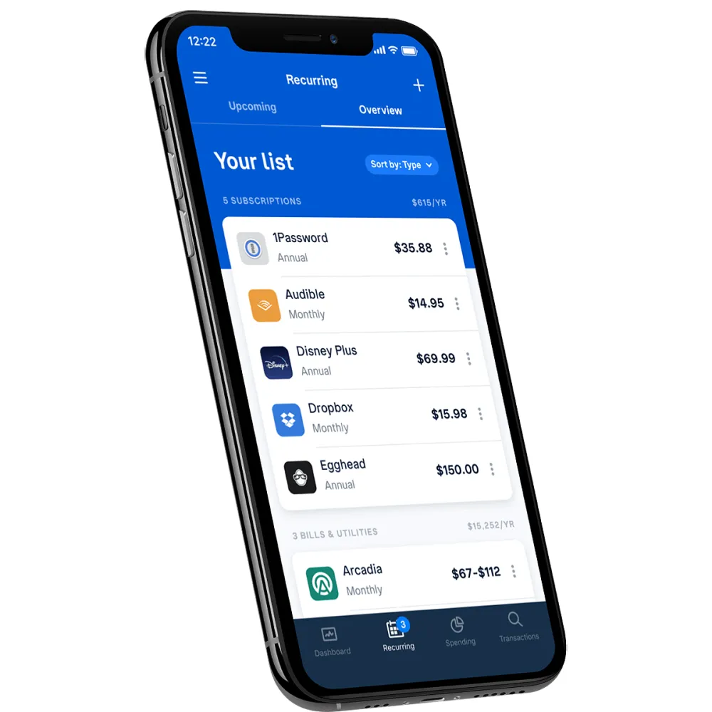 truebill-app-subscription-list