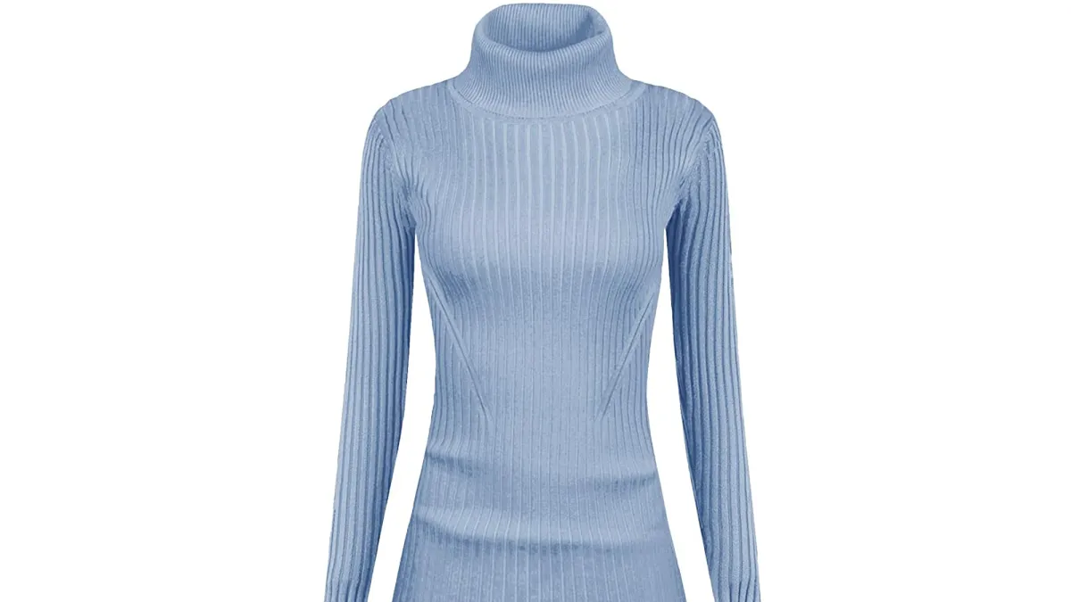 v28 Ribbed Turtleneck Sweater