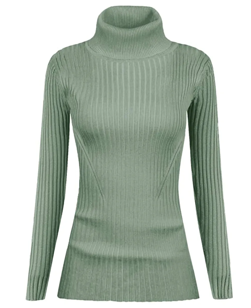 v28 Ribbed Turtleneck Sweater