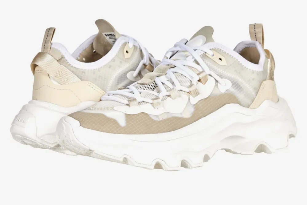 white Sorel sneakers