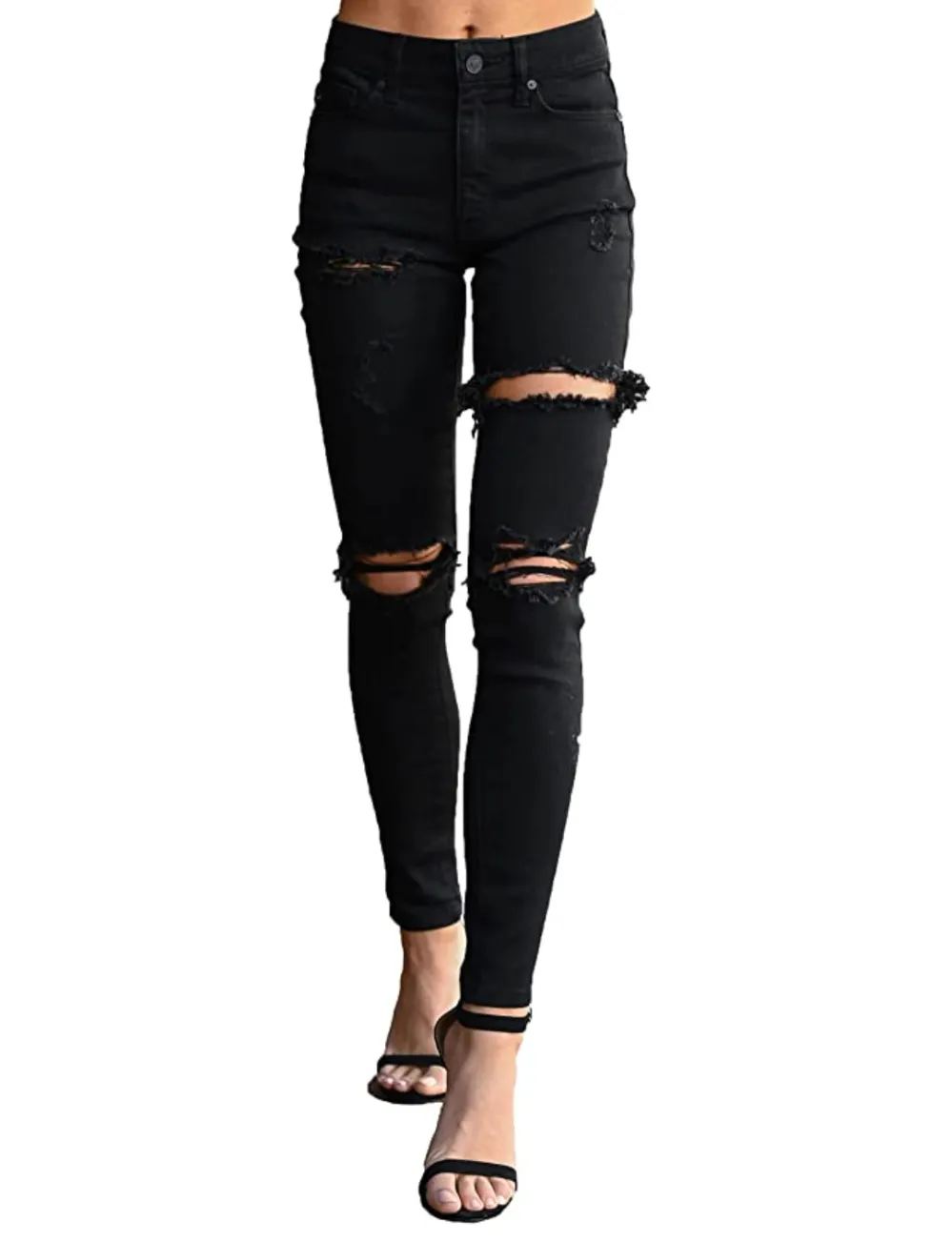 AMCLOS Women's High Waist High Stretchy Jeans