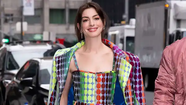 Anne Hathaway’s Eye-Popping Jumpsuit Is Giving Major Disco Vibes