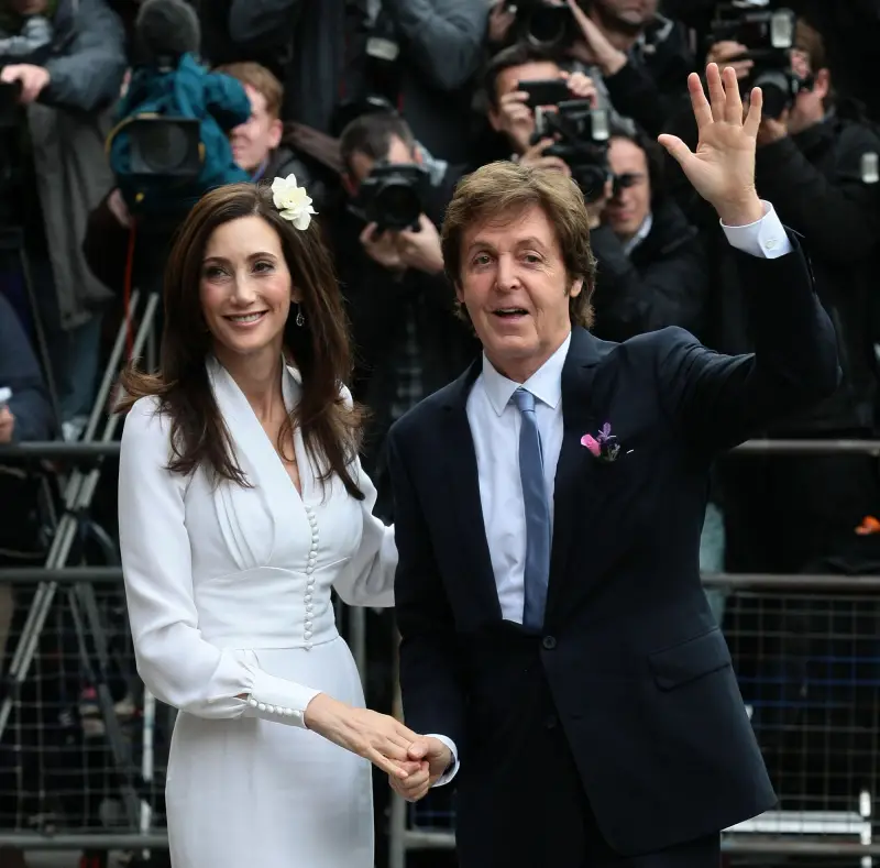 Best Celebrity Weddings of 2011 Nancy Shevell and Paul McCartney
