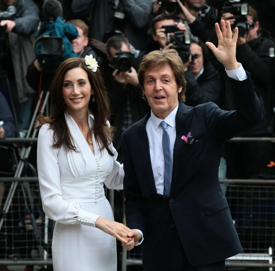 Best Celebrity Weddings of 2011 Nancy Shevell and Paul McCartney