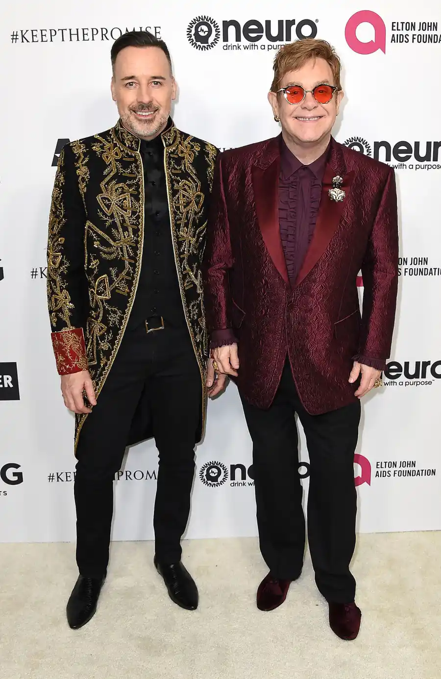 Birthday Celebrations Elton John and David Furnish Through the Years
