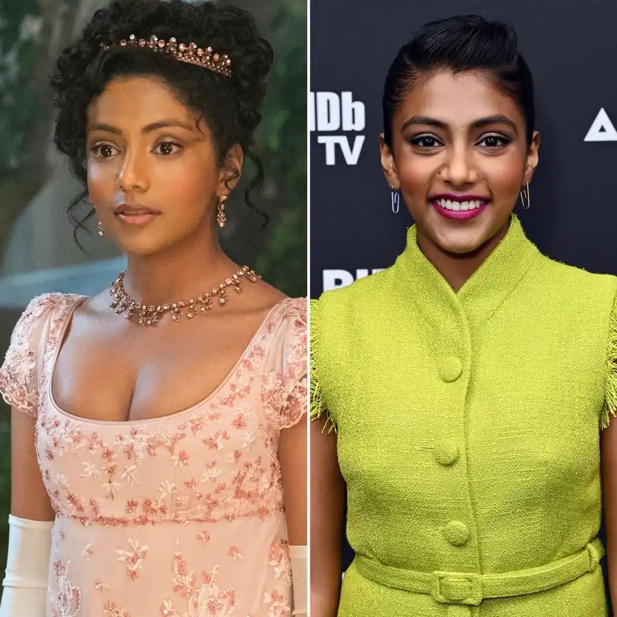 Charithra Chandran Bridgerton Cast What Rege Jean Page Phoebe Dynevor and More Look Like in Real Life