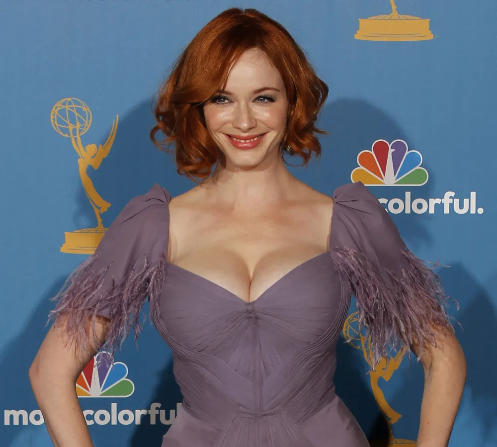 Christina Hendricks: My Boobs Are Real! Primetime emmy awards 2010