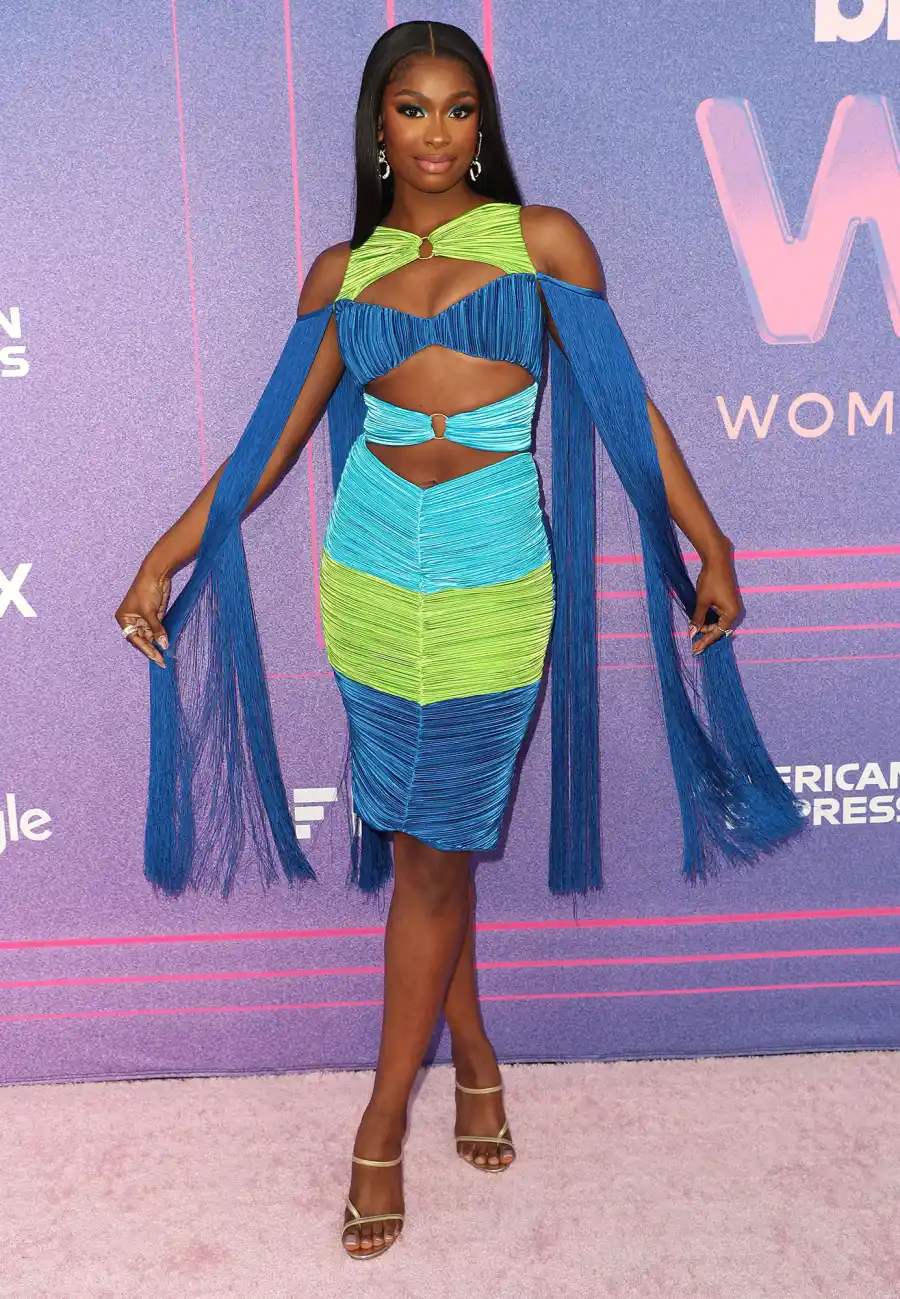 Coco Jones Red Carpet Arrival 2022 Billboard Women in Music Awards