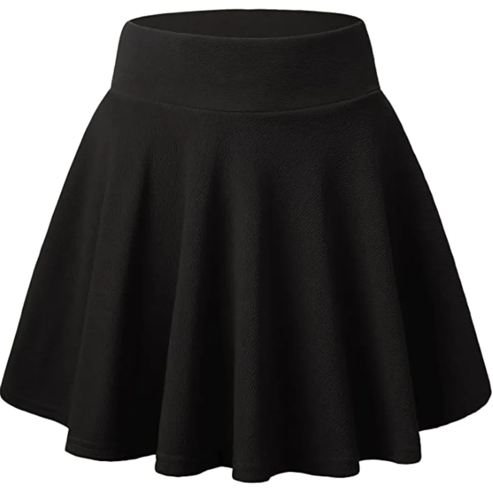 DJT FASHION Women's Casual Mini Flared Pleated Skater Skirt