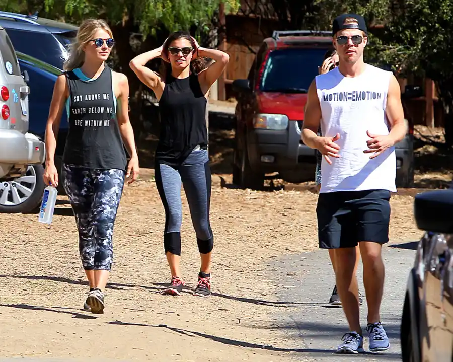 Derek Hough and Julianne Hough Celebrity Workout Buddies