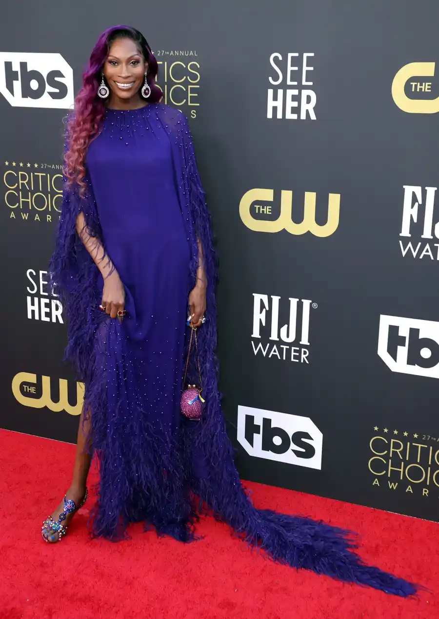 Dominique Jackson Critics Choice Awards 2022 Red Carpet Fashion