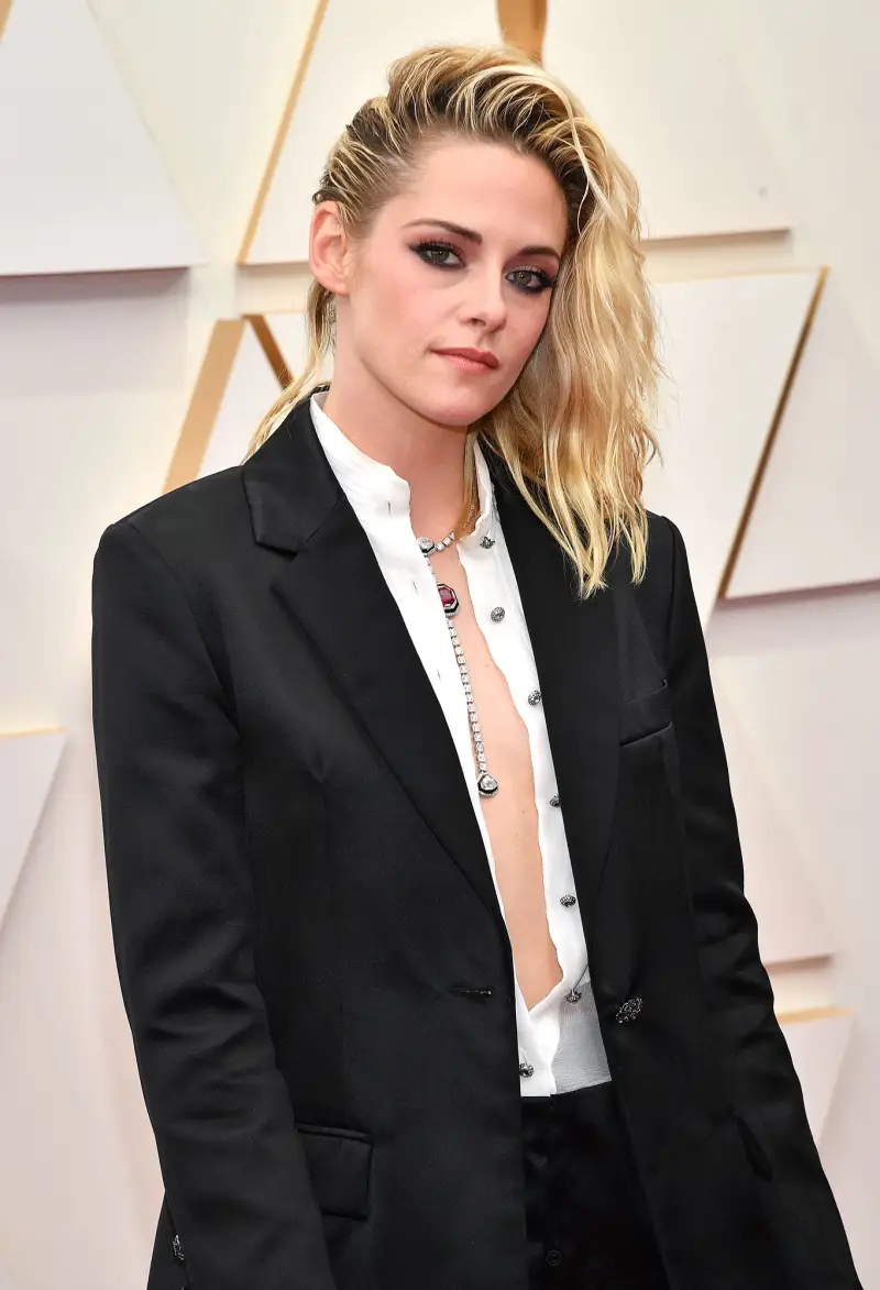 Feature Kristen Stewart Red Carpet Heels Oscars 2022