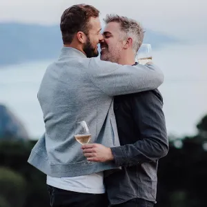 Former Bachelor Colton Underwood and Fiance Jordan C Brown Engagement Photos Adorable PDA Grooms-to-Be Photo By The DeLauras 06