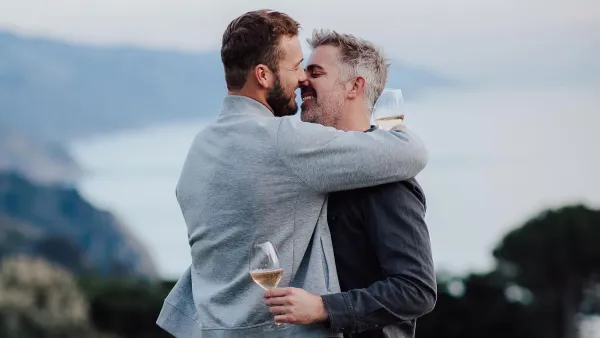 Former Bachelor Colton Underwood and Fiance Jordan C Brown Engagement Photos Adorable PDA Grooms-to-Be Photo By The DeLauras 06