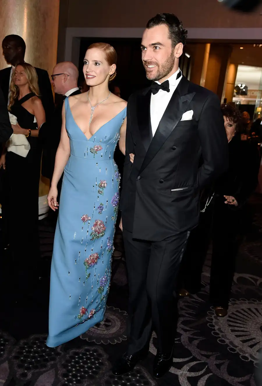 2017 Jessica Chastain and Husband Gian Luca Passi de Preposulos Relationship Timeline