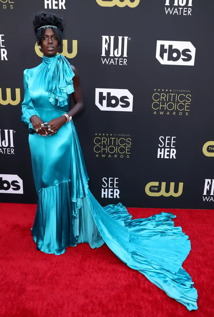 Jodie Turner Smith Critics Choice Awards 2022 Red Carpet Fashion
