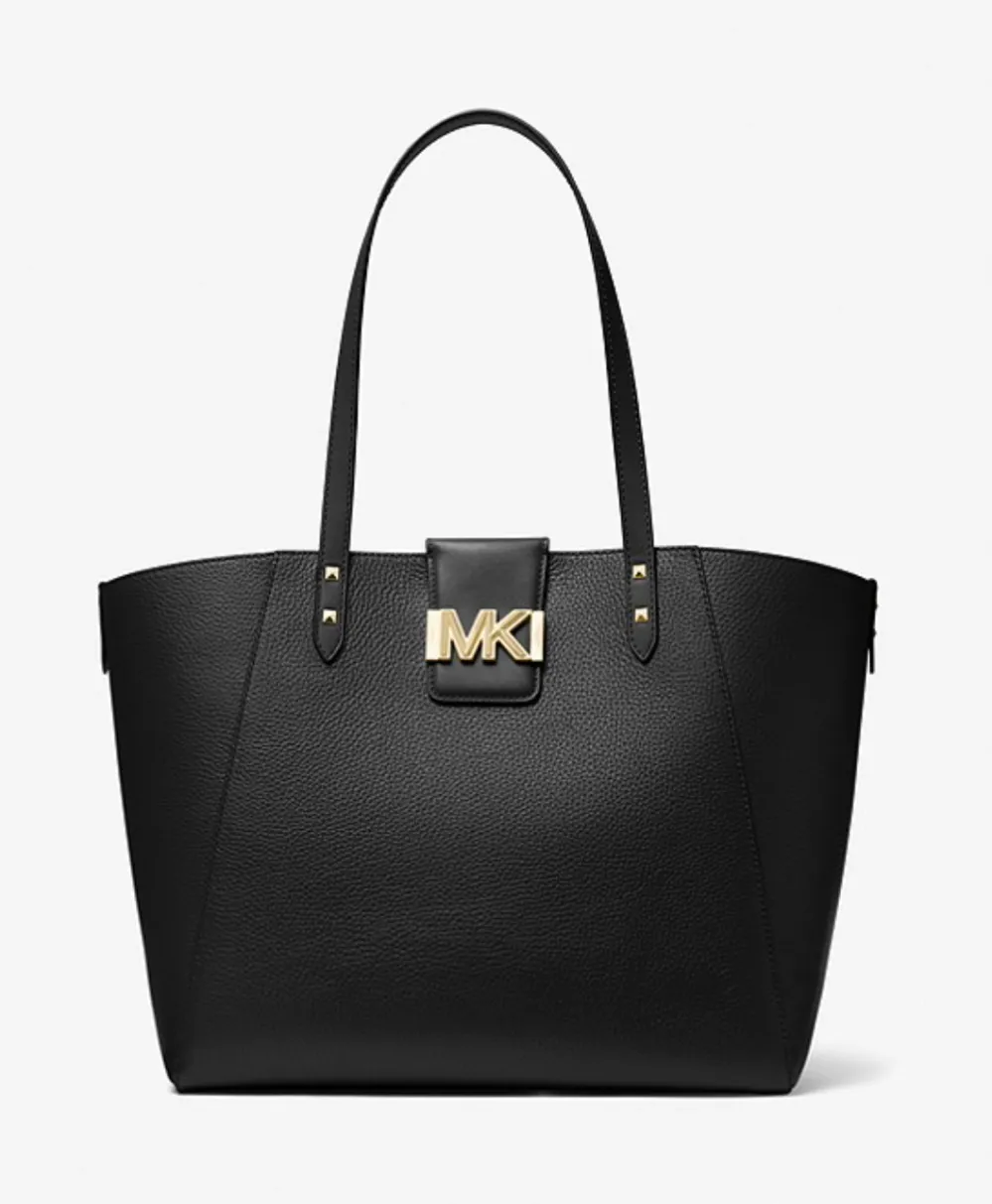 Karlie Large Pebbled Leather Tote Bag