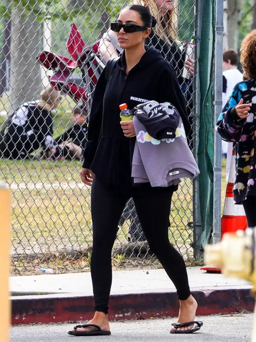 Kim Kardashian, Kanye West Attend Son Saint's Soccer Game: Pics