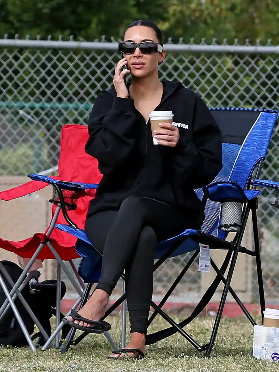 Kim Kardashian, Kanye West Attend Son Saint's Soccer Game: Pics