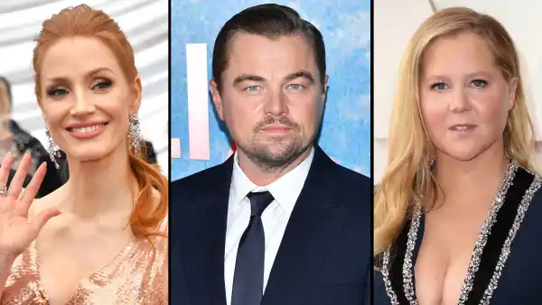 LOL! Jessica Chastain Giggles as Leo DiCaprio Is Roasted at Oscars 2022
