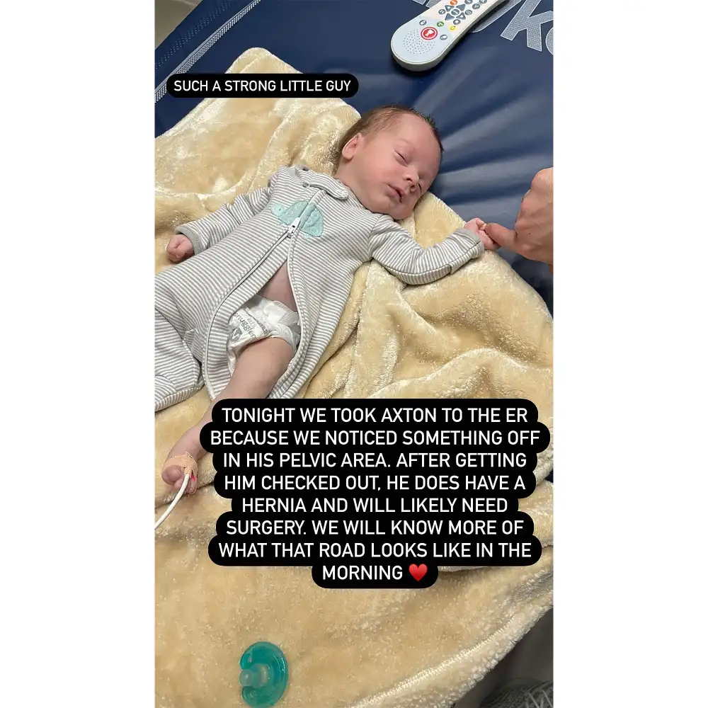 Love Is Blind's Mark Cuevas and Aubrey Rainey&rsquo;s Son Axton &lsquo;Likely&rsquo; Needs Hernia Surgery