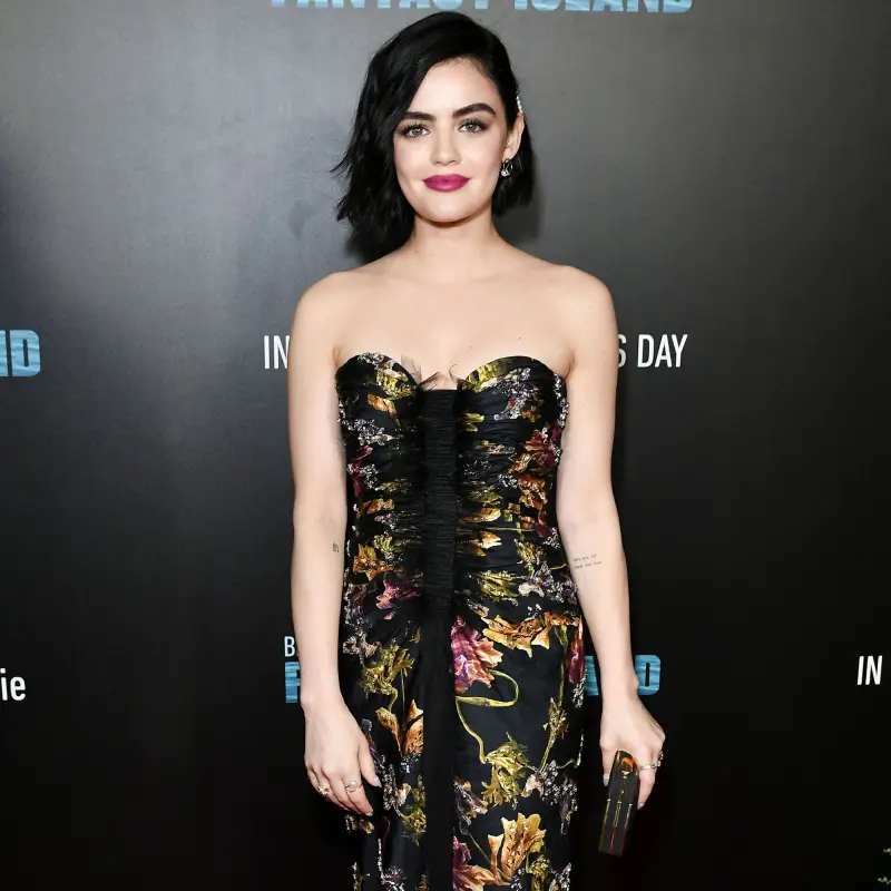 Lucy Hale Debuts Chicest Fringe Bang Your Buck