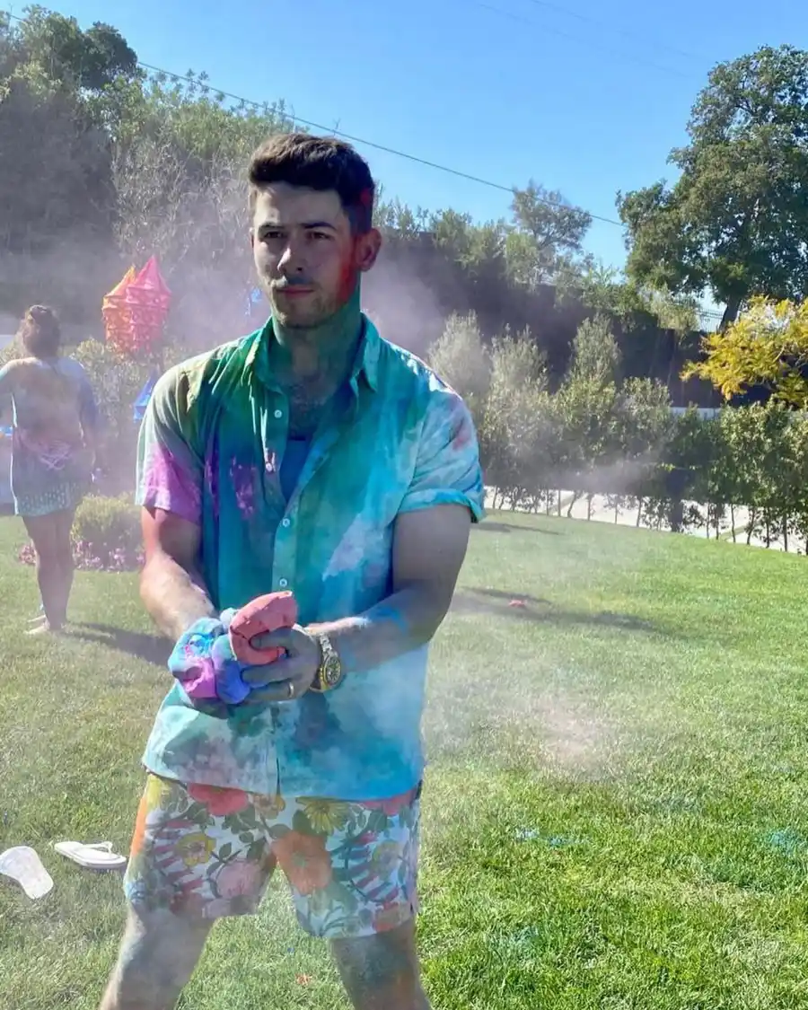 Nick Jonas and Priyanka Chopra Celebrate 1st Holi Since Becoming Parents: See Photos From the Festivities