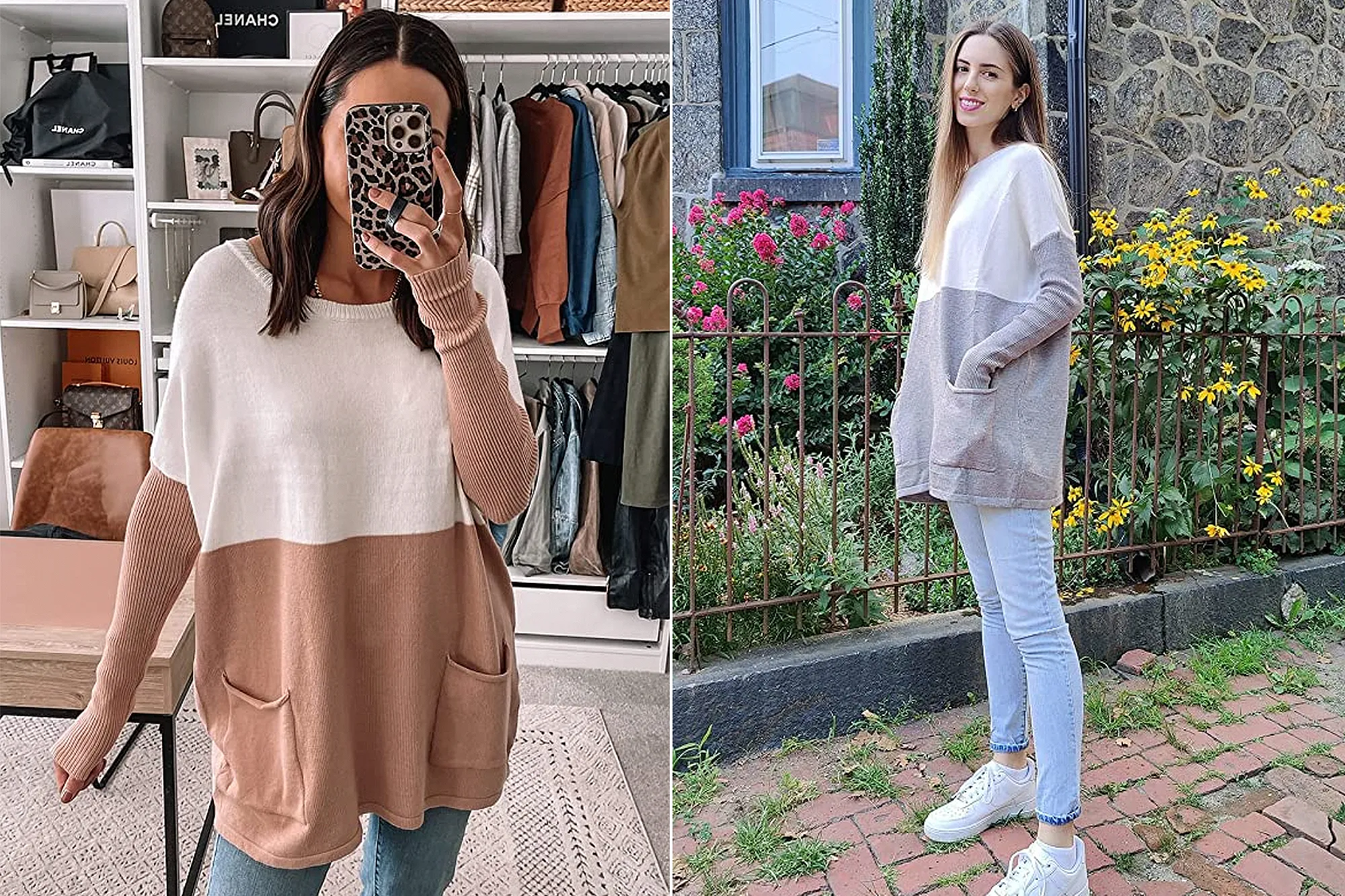 PRETTYGARDEN Women’s Color Block Knit Pullover Top