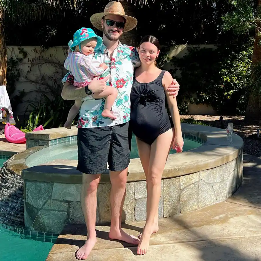 Pregnant Celebrities Showing Their Bare Bumps in Bathing Suits in 2022: Photos
