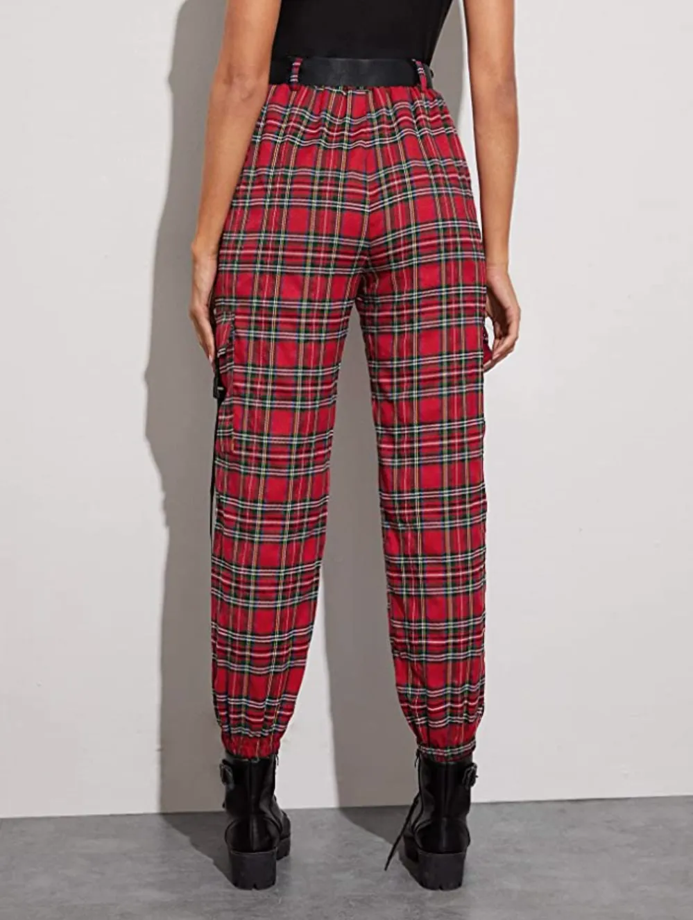 Romwe Women's High Waist Jogger Pants