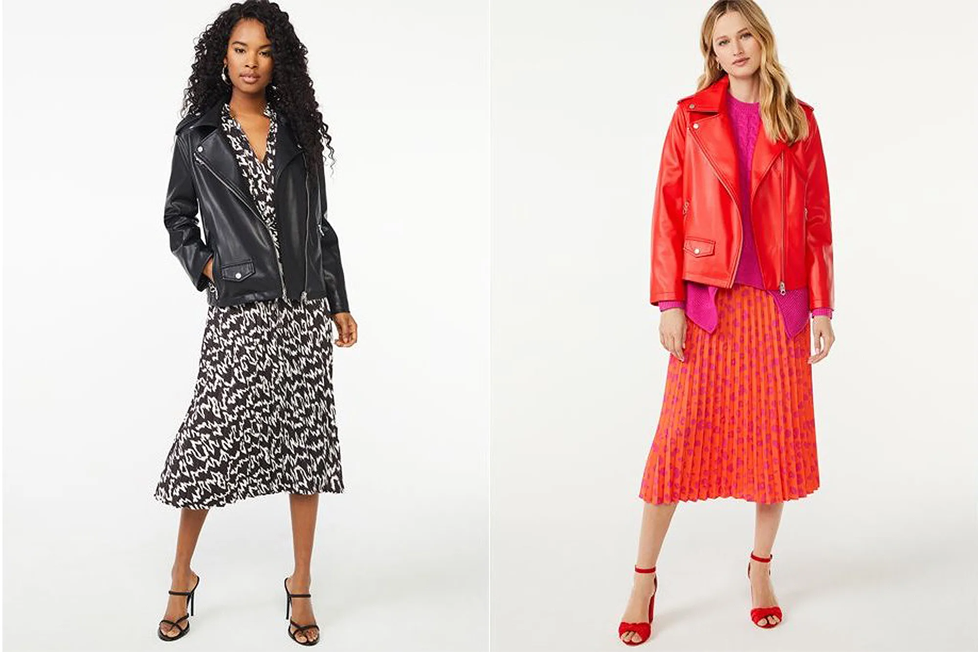 Scoop Women's Faux Leather Moto Jacket