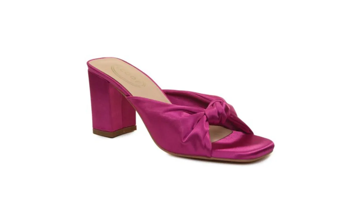 Scoop Women's Knotted Block Heel Sandals