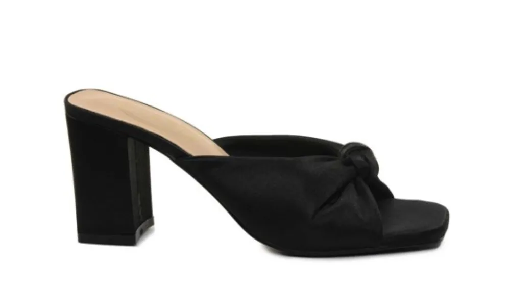 Scoop Women's Knotted Block Heel Sandals