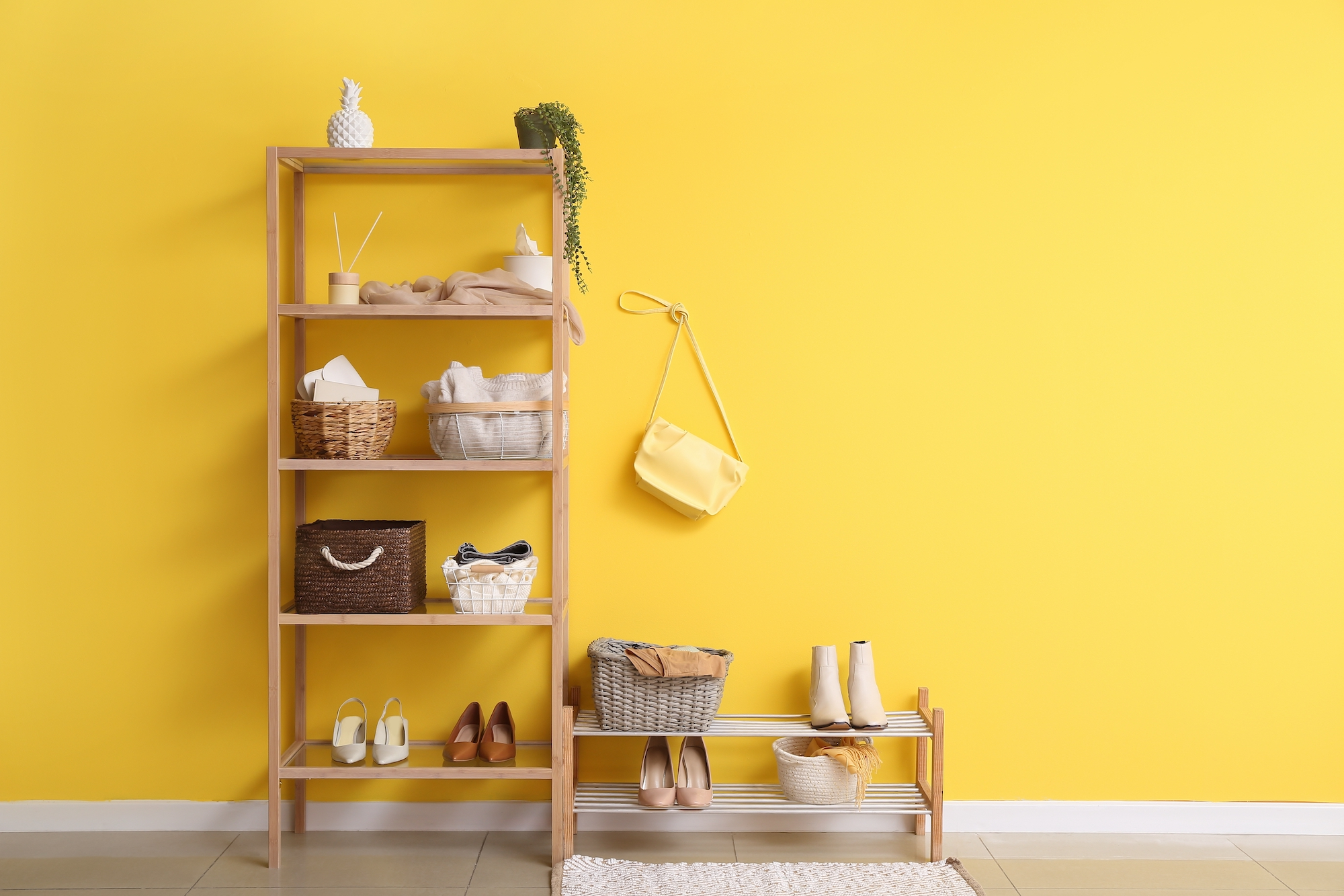 Shoe-Organizer-Storage-Stock-Photo