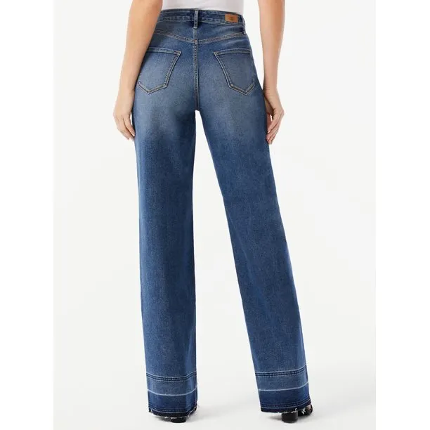 Sofia Jeans by Sofia Vergara Women's Super High Rise Palazzo Jeans