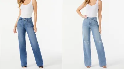 Sofia Jeans by Sofia Vergara Women's Super High Rise Palazzo Jeans