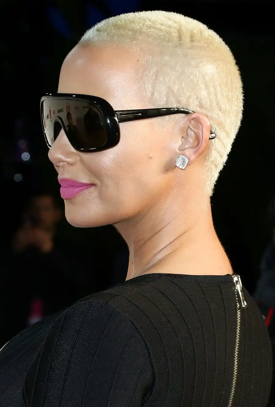 Stars With Shaved Heads Amber Rose