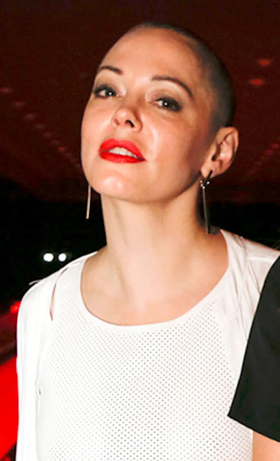 Stars With Shaved Heads Rose Mcgowan