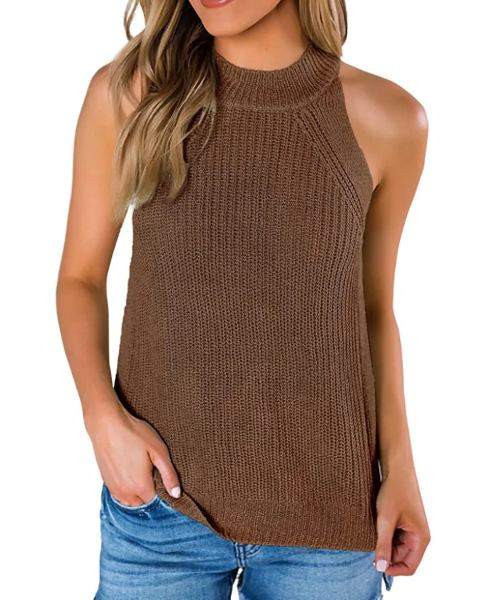 SySea Loose Knit Halter Neck Tank Top