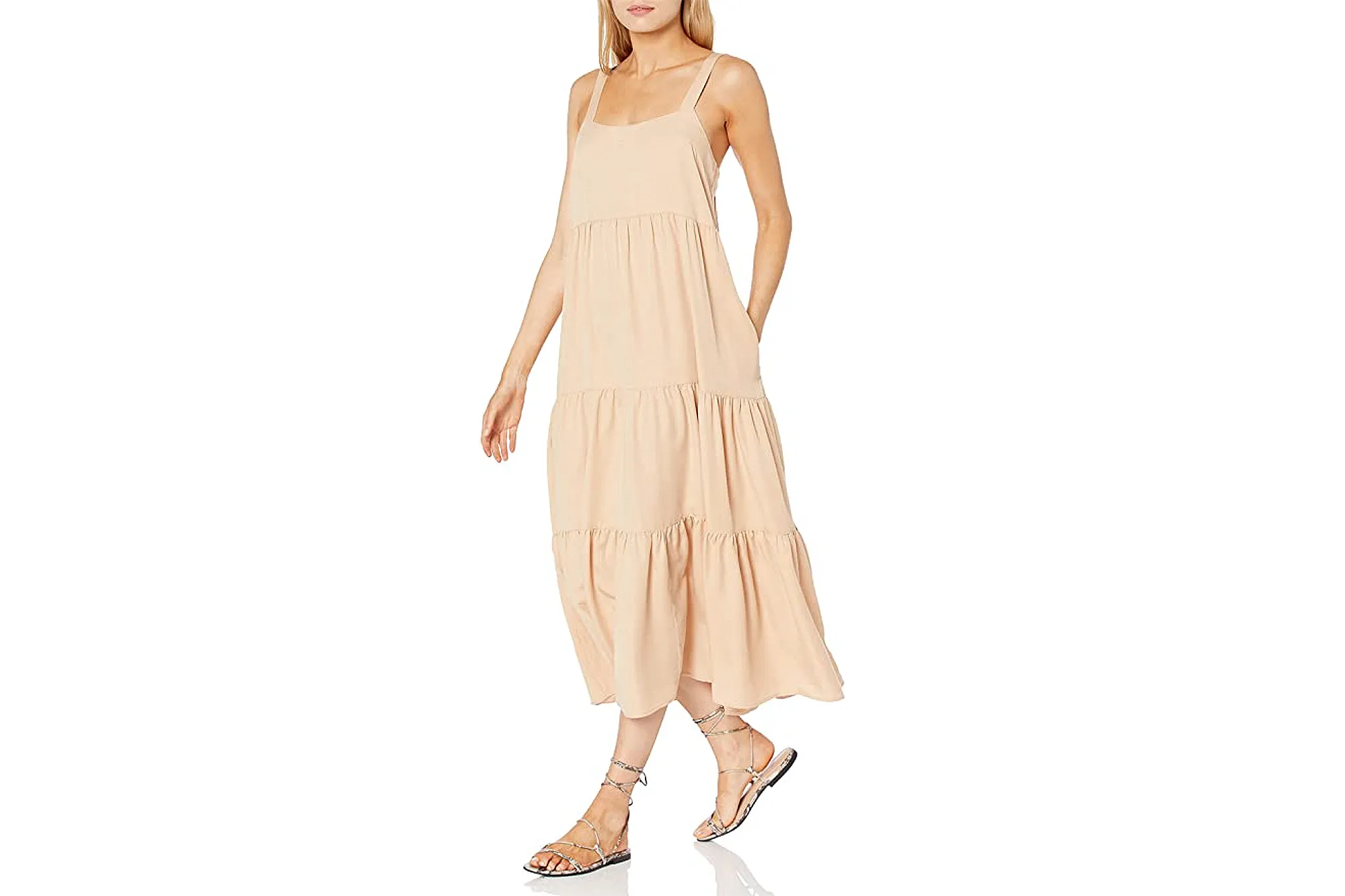 The Drop Women's Britt Tiered Maxi Tent Dress