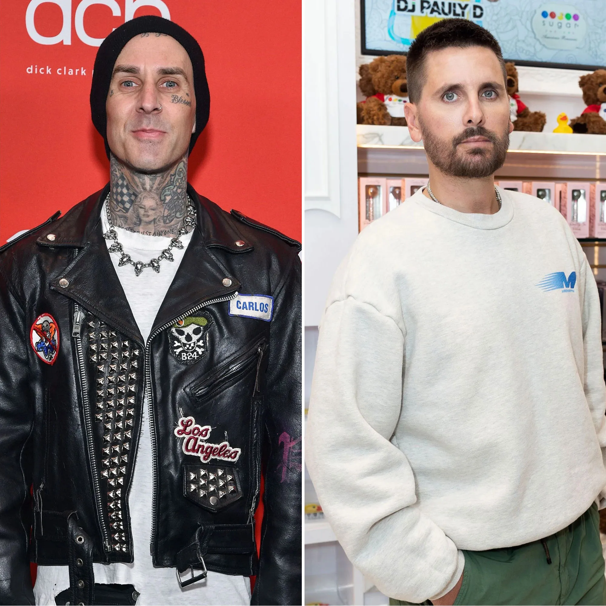 Travis Barker Tries to Be Cordial With Scott Disick for the Kids