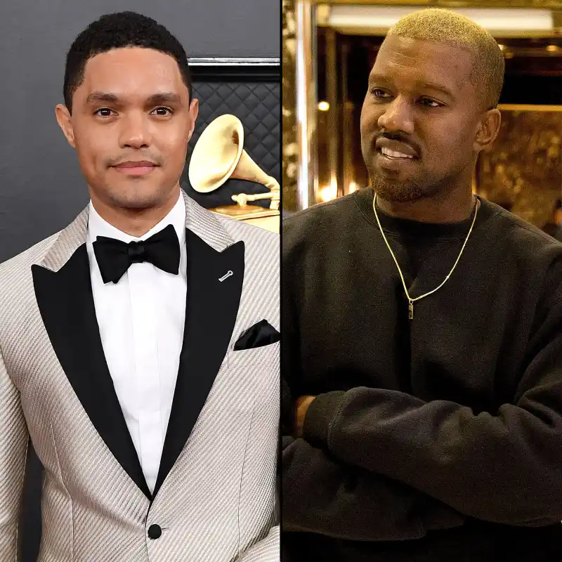 Trevor Noah Hints at Kanye West Drama During Grammys 2022 Monologue