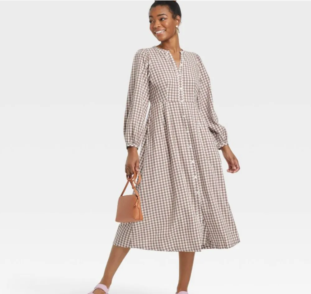 Universal Thread&trade; Women's Balloon Long Sleeve Button-Front Dress