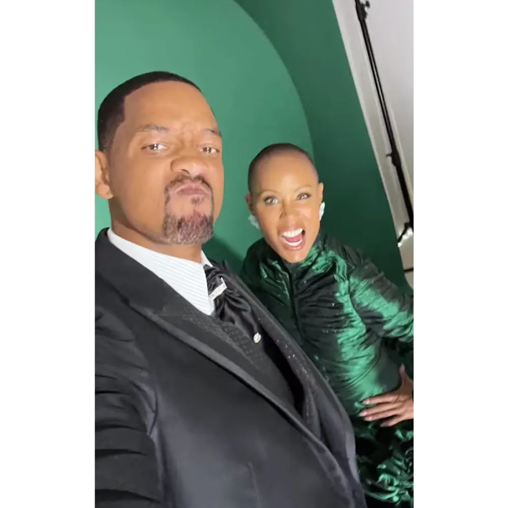 Will Smith Appears Joke About Oscars Chaos Following Chris Rock Fight Jada Pinkett Smith