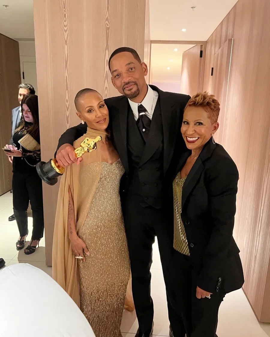 Will Smith Celebrates Oscars Win With Ex Wife Sheree Zampino His Family Photos Jada Pinkett Smith Adrienne Banfield Norris