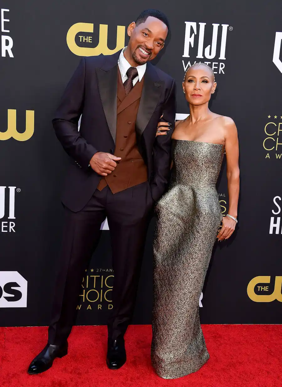 Will Smith and Jada Pinkett Smith Hottest Couples on the Critics Choice Awards 2022 Red Carpet Feature