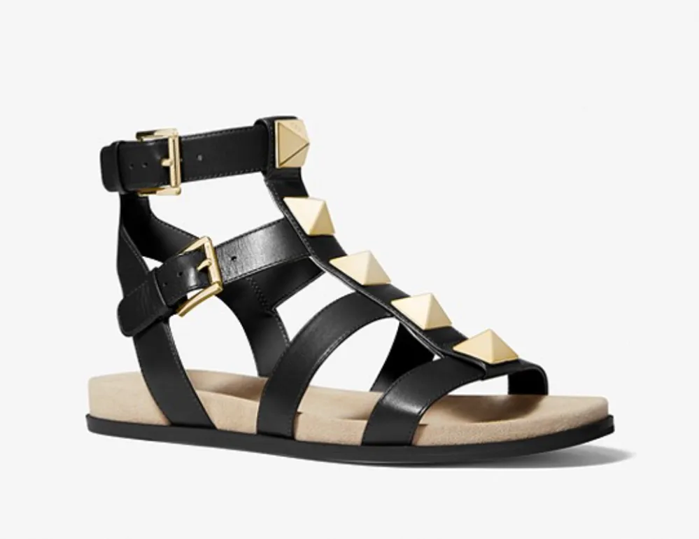 Wren Studded Leather Sandal