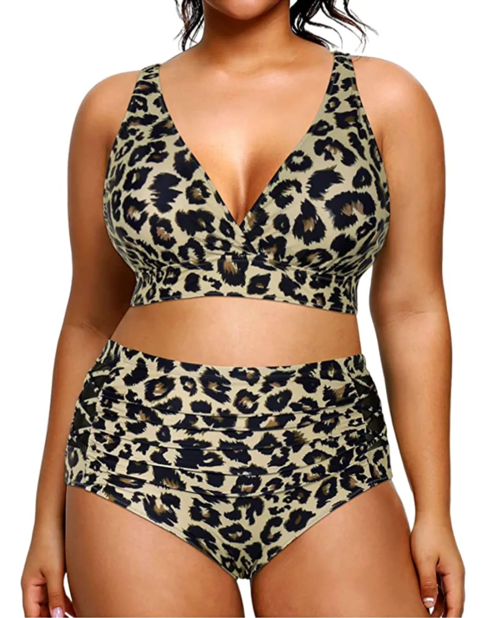 Yonique High Waisted Two Piece Bikini