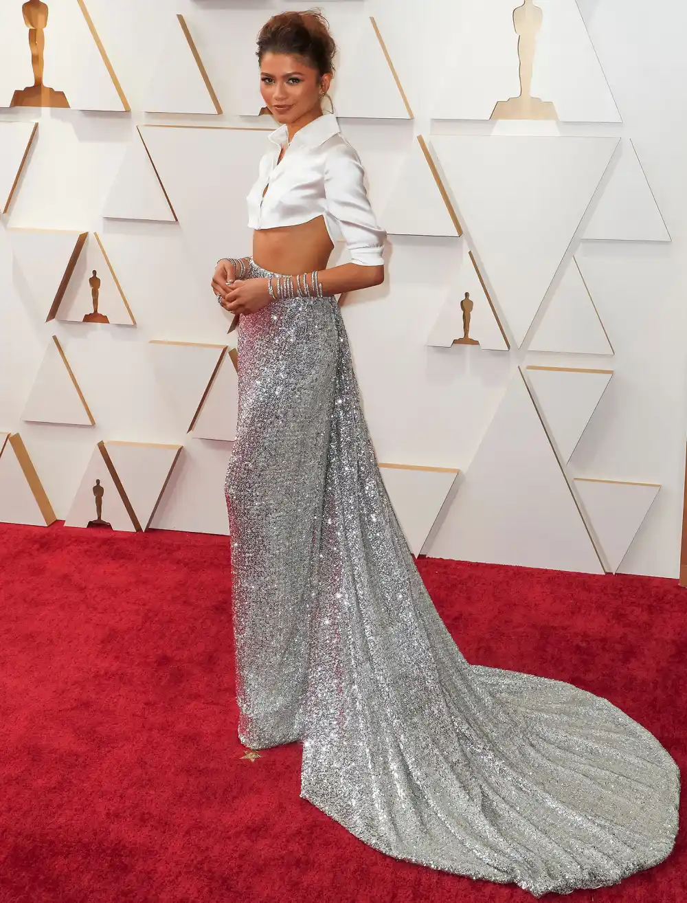 Zendaya Did Her Own Face Beat for the Oscars and the Afterparty