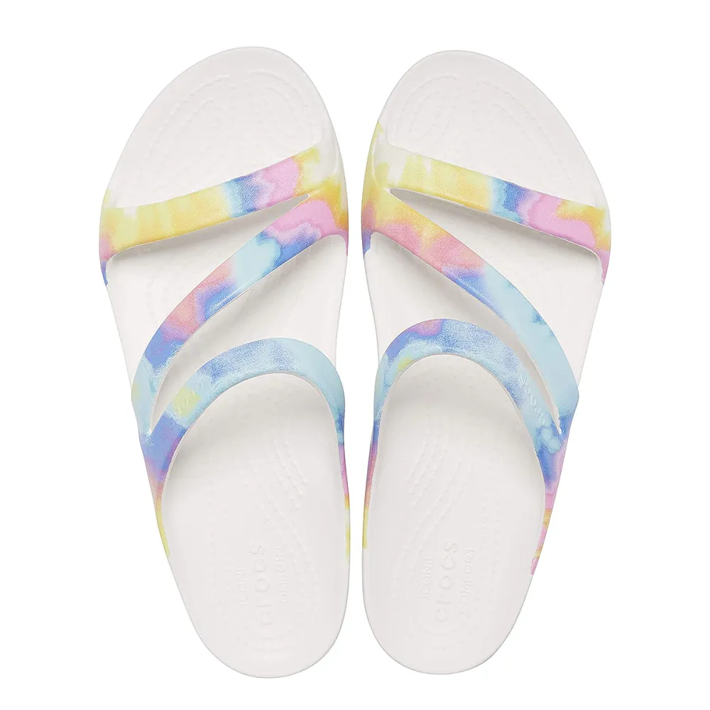 amazon-crocs-kadee-ii-white-tie-dye